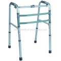 Aluminum one button folding walker